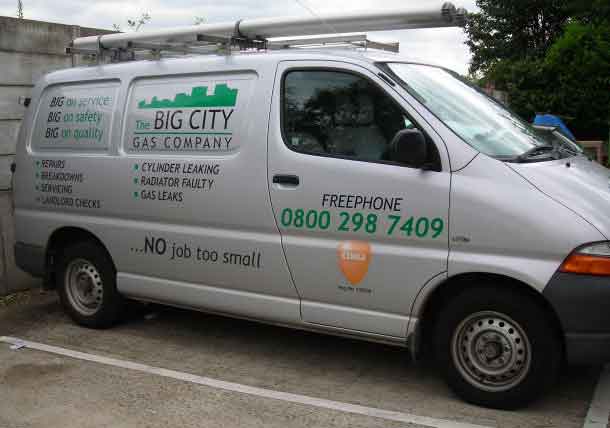 Big City Gas Company Van